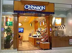 A Cinnabon store at West Valley Mall in Tracy, California
