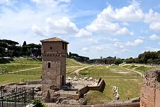 Image 56Circus Maximus, a mass entertainment venue located in Rome (from Culture of ancient Rome)