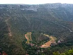 Typical Cévennes and Larzac landscape