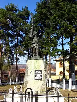 Monument dedicated to the Romanian War of Independence heroes, located in Cislău