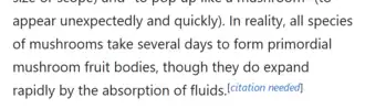 Example of "Citation Needed" in an English Wikipedia article