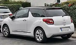 Citroen DS 3 (pre-facelift; rear view)
