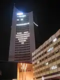 At night