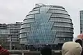 A view of City Hall in London from the River Thames