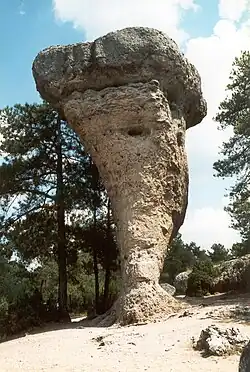 A mushroom rock, Ciudad Encantada