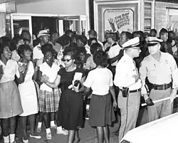 Image 4African American women participate in Civil Rights protest in Tallahassee, Florida, 1963 (from African-American women in the civil rights movement)