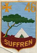 Insignia of CJF 46 (first model, blue background variant).