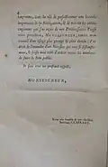 Dedication to "Théorie de la Lune & Tables de la Lune"
