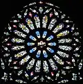 Rose window on the west façade.