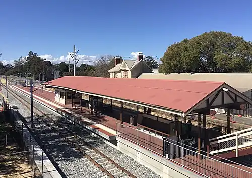 Claremont station platform