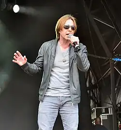 Clark Datchler performing with Johnny Hates Jazz in 2014