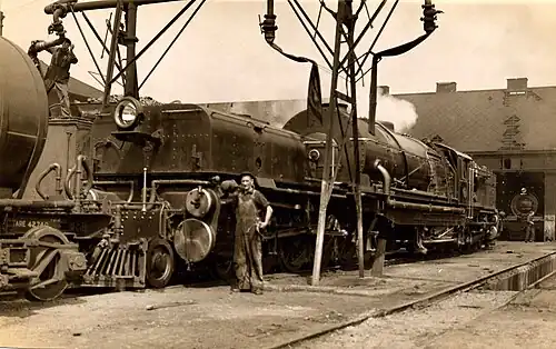 Class GM at Braamfontein depot, c. 1940