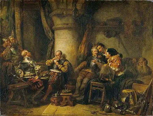 Guard Room Scene by Claude Jacquand
