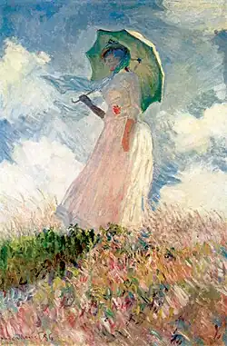 The Woman with a Parasol (Suzanne Hoschedé) (1886) by Claude Monet