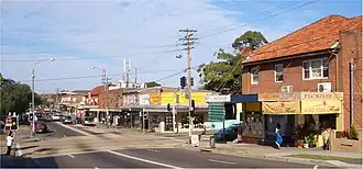 William Street and Bexley Road intersection, in neighbouring Earlwood and adjacent to Clemton Park