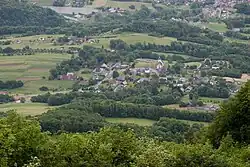 A panoramic view of the village of Cléry