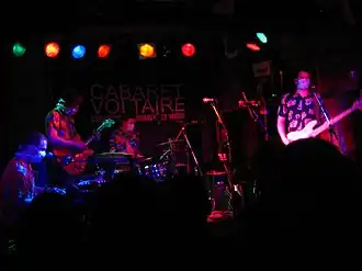 Clinic performing in Edinburgh, 2008