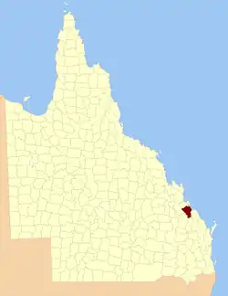 Location within Queensland
