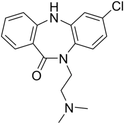 Skeletal formula of clobenzepam