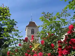 The bell tower in Velle-le-Châtel