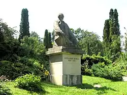 The statue of Alexandru Borza
