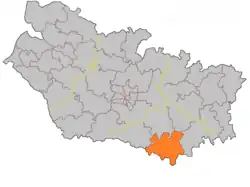 Location of Montdidier