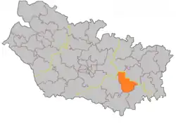 Location of Rosières-en-Santerre