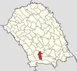 Location in Botoșani County