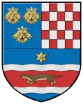 Arms of Croatia, Dalmatia and Slavonia used by Stephen and John of Anjou as Duke of Slavonia