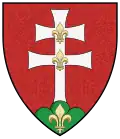 Another version of the Patriarchal cross as seen here and here