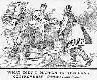 Image 58Political cartoon about the Coal Strike of 1902 from the Cleveland Plain Dealer.