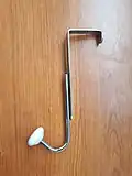Simple hook for hanging on door leaf