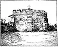 Engraving of the chapter house at Cockersand Abbey