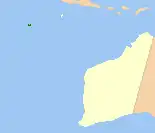 Location of the coast of Western Australia