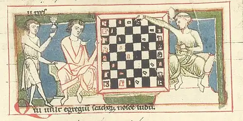 Chess players from the manuscript