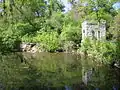 Springhouse and pond, May 2007