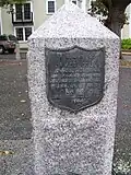 Cole's Hill marker, in memory of James Cole (1600–92), first settler of Cole's Hill