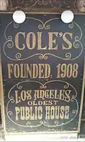 Sign with claim to being the oldest bar in Los Angeles