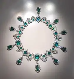 Emerald necklace from Marie Louise's set