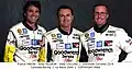 Franck Fréon with teammates Andy Pilgrim and Kelly Collins in Le Mans 2000