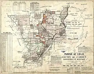 1923 parish map