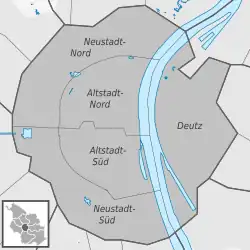 District map of Innenstadt