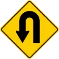 SP-69 Hairpin curve to the left