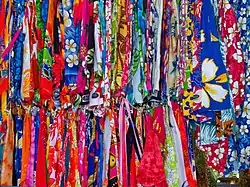 Colourful Skirts at Seychelles Market