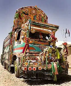 Decorated truck in Afghanistan.