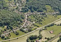 An aerial view of Comberjon
