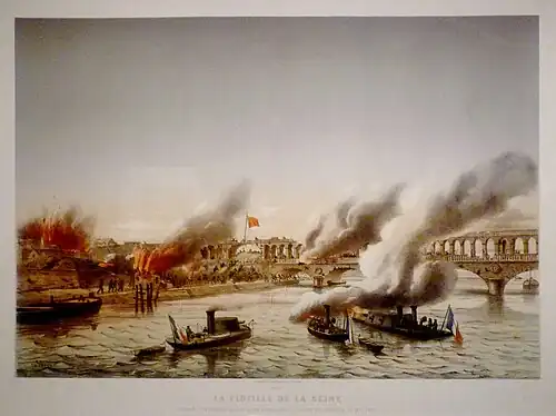 The Versailles Army enters the city via the Porte de Saint Cloud, pushing east.