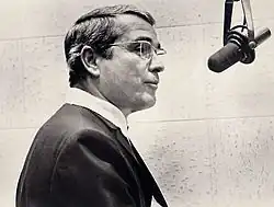 Perry Como in the recording studio, circa mid-1960s.