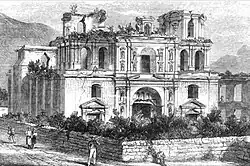 Society of Jesus church ruins in 1896.