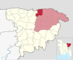 Location of Companyganj